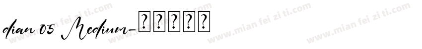 dian 05 Medium字体转换